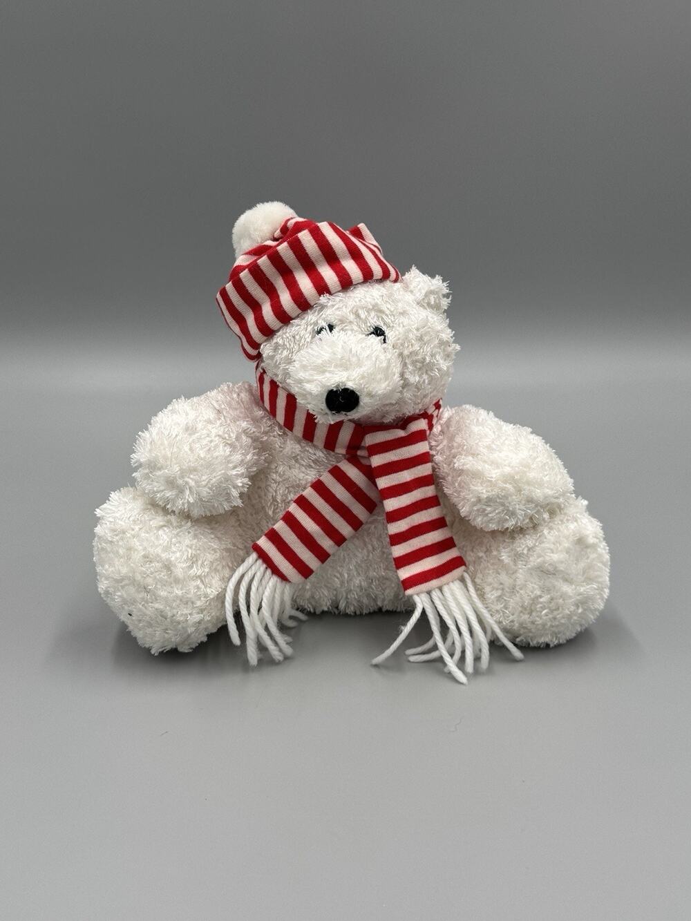 Vintage 2002 Wishpets Wunder Small 6 Inch White Polar Bear Plush 11049